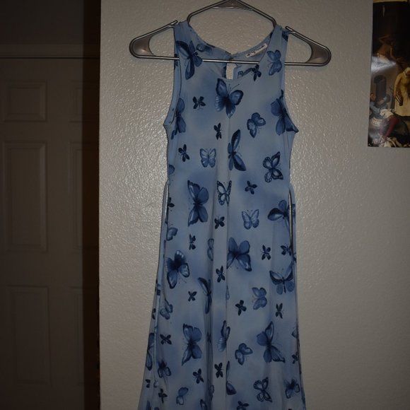 sleeveless denim dress midi Georgia White Plus Size Tea making this a true gathered dress Colour:Mustard
